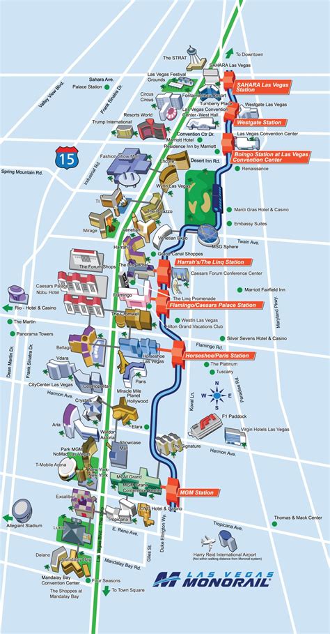 mgm grand tram map